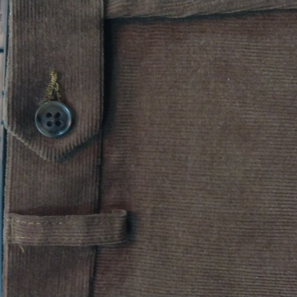 NWOT Lauren Ralph Lauren Brown Corduroy Pants 38 - 32 - Picture 5 of 9